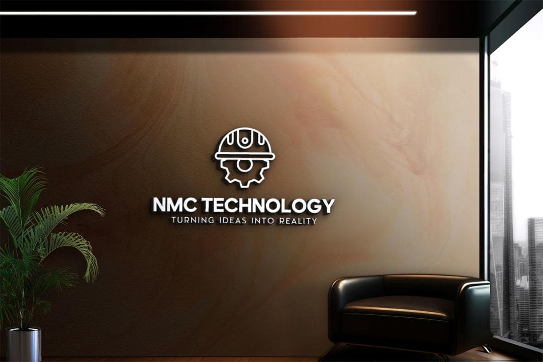NMC Technology logo displayed in a modern office